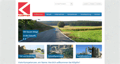 Desktop Screenshot of kloepferkg.de
